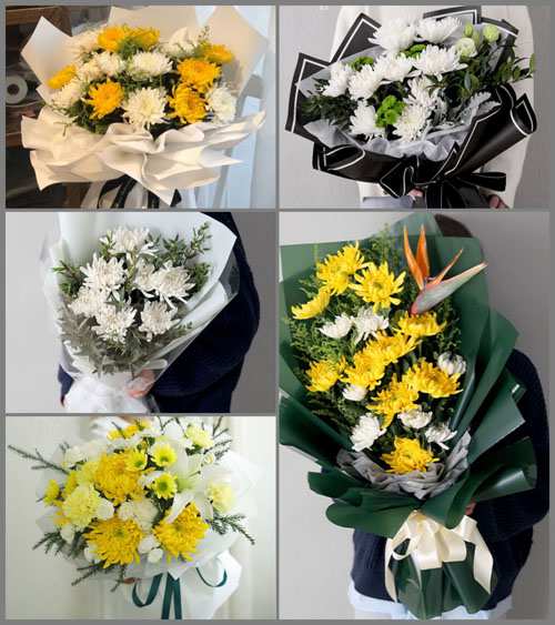山东莱芜莱城区高庄街道薄板台村白事花束代送